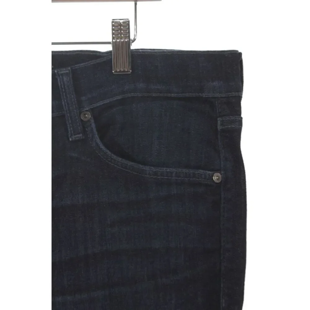 7 For All Mankind Mens Straight Jeans Blue Mid Rise Cotton Size 38